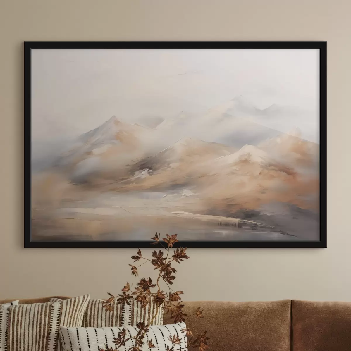 Poster Imitazione della pittura di montagna f44125