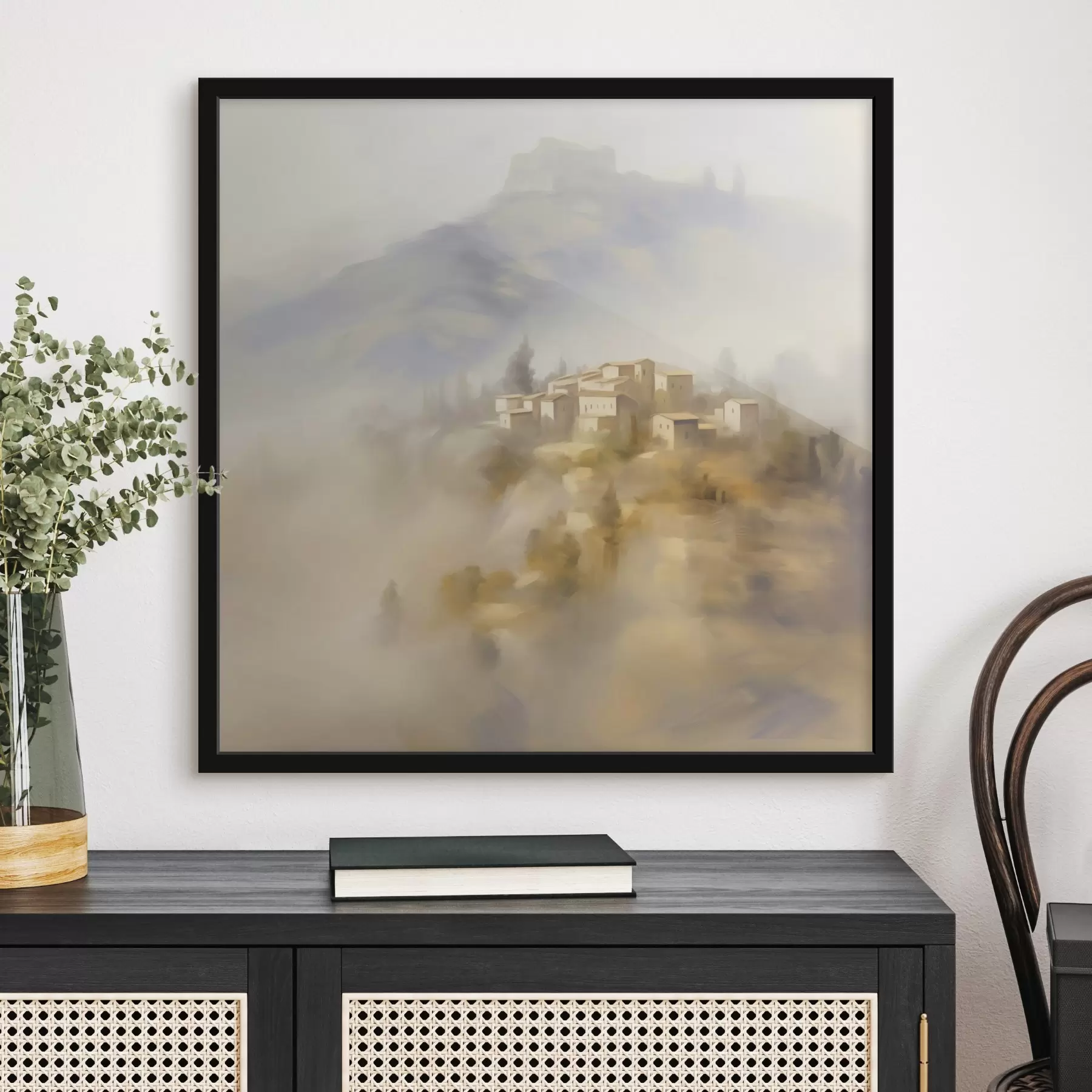 carta da parati Villaggio sullo sfondo delle montagne nr. f44127