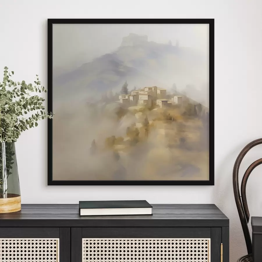 carta da parati Villaggio sullo sfondo delle montagne nr. f44127