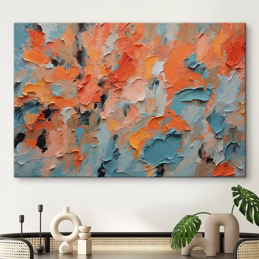 carta da parati Pittura ad olio astratta con diversi colori nr. s44072