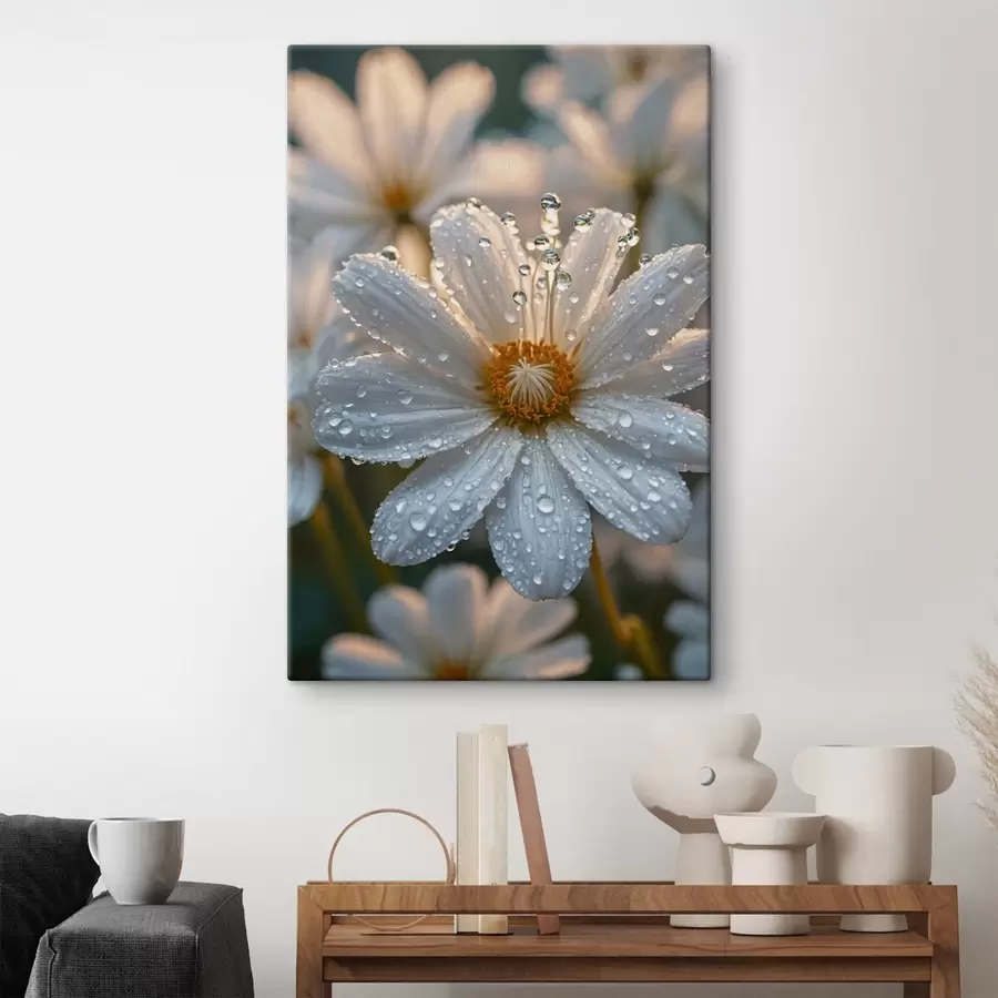 carta da parati Camomilla con rugiada nr. s44101