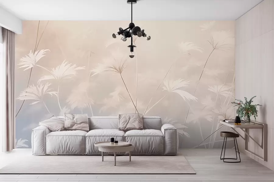 Carta da parati Floreale Erbe in stile vintage n. w03840