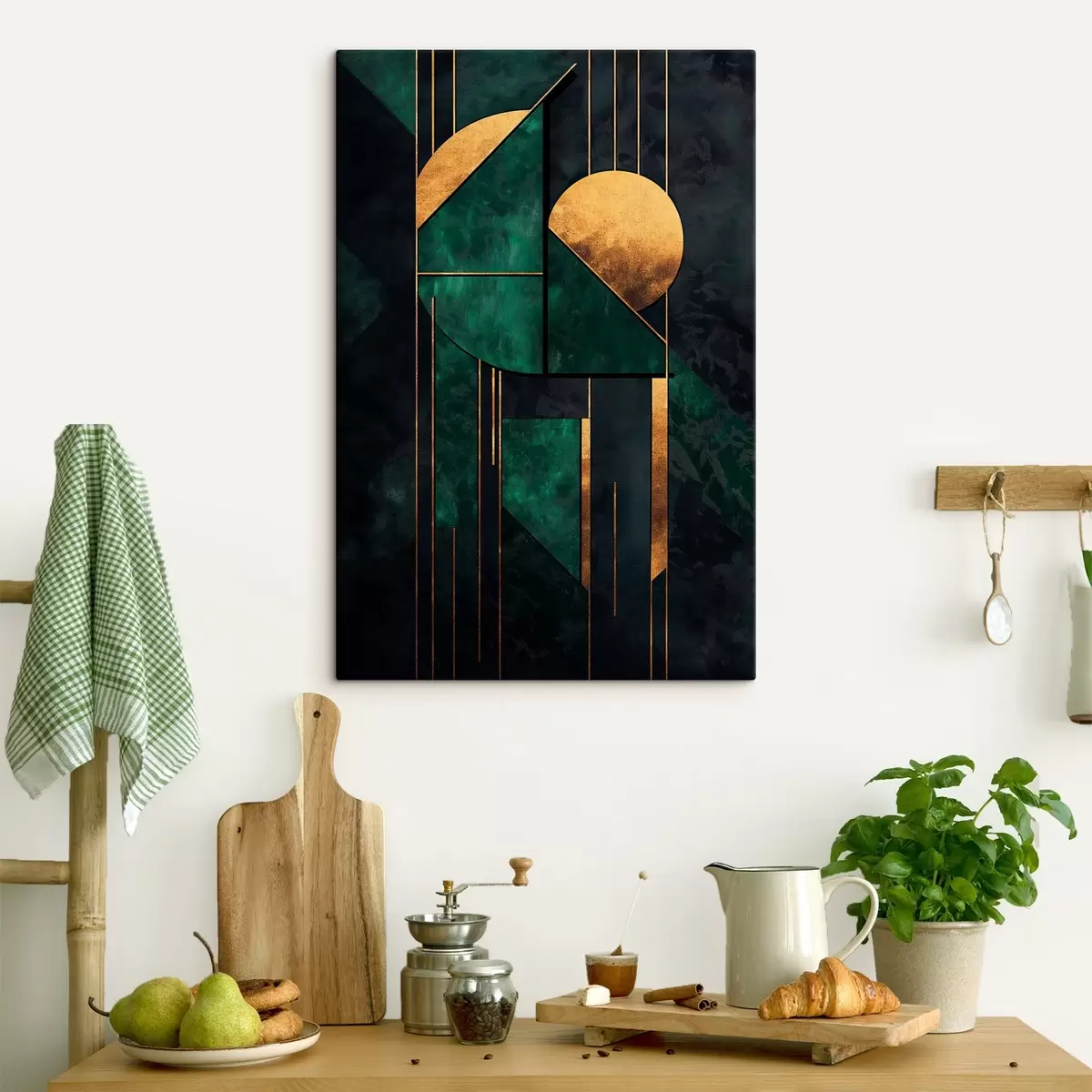 carta da parati Sinfonia di smeraldo nr. s44185