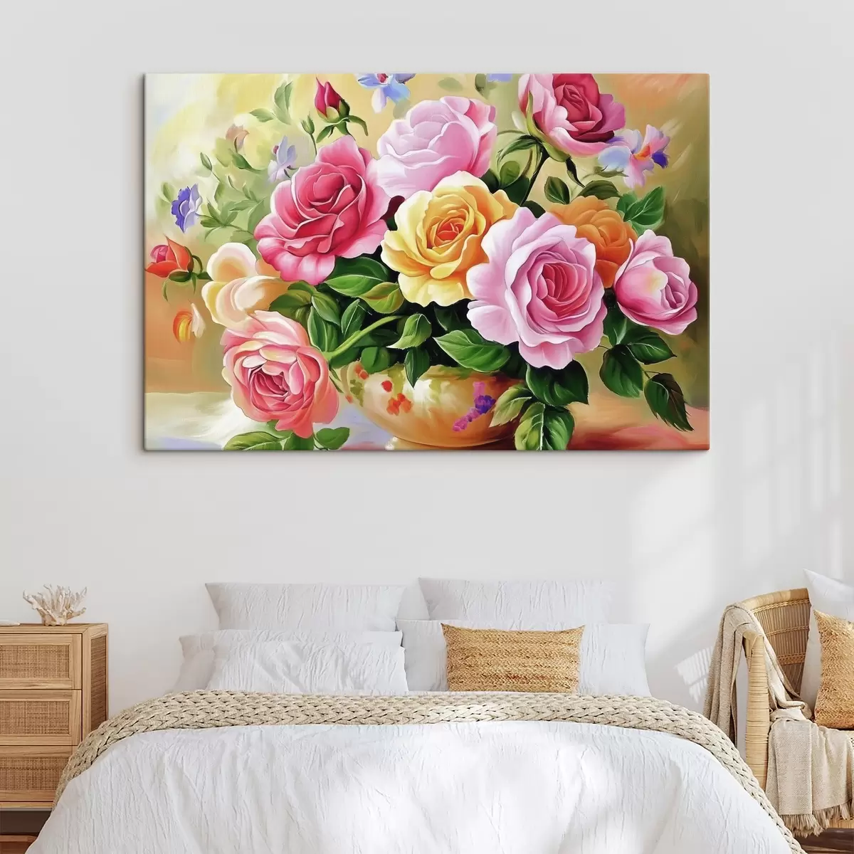 carta da parati Un lussureggiante bouquet di fiori luminosi nr. s44217