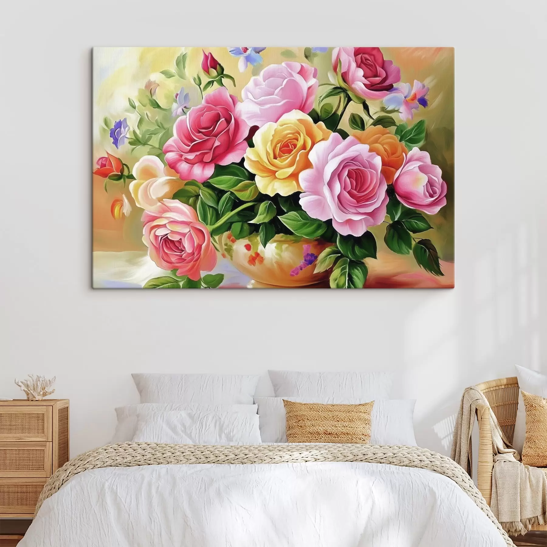 carta da parati Un lussureggiante bouquet di fiori luminosi nr. s44217