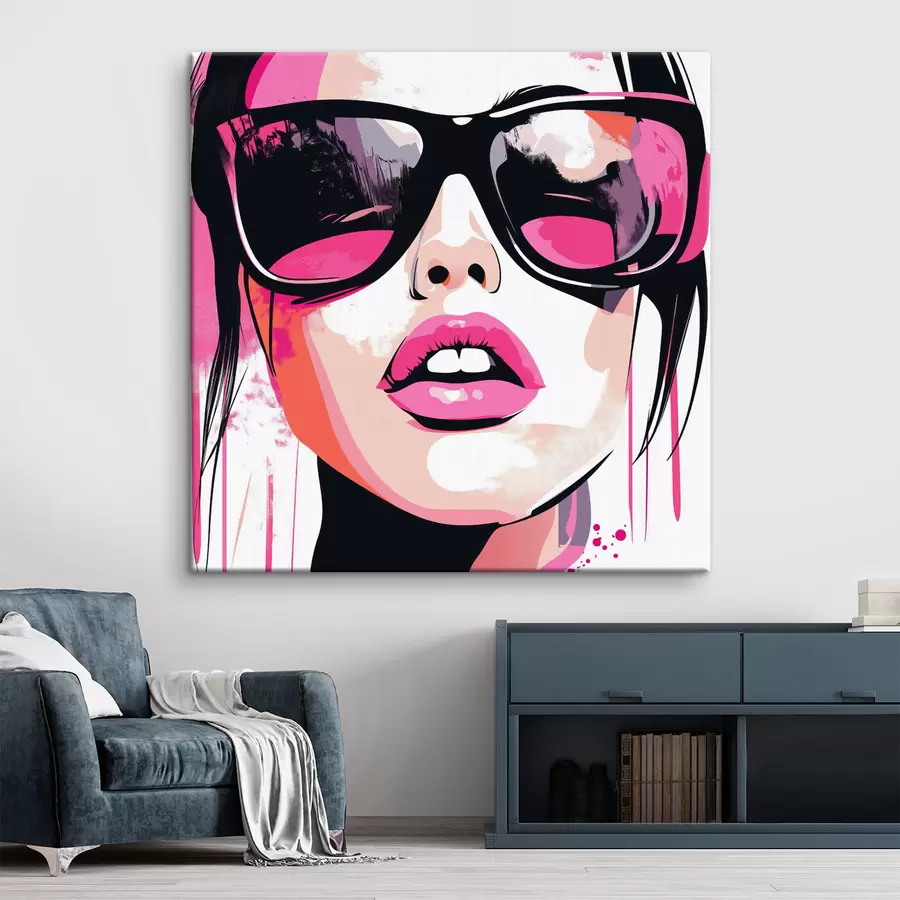 carta da parati Ritratto di ragazza con occhiali nr. s44219