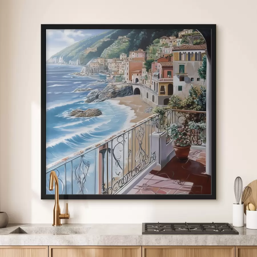 carta da parati Città sul mare nr. f44220