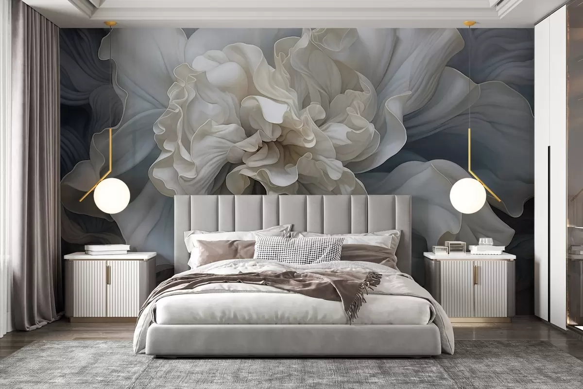 ABAKUHAUS Lenzuolo Con Angoli 90x200 Cm – Arancia Bruciata, Fantasia Floreale Digitale, Microfibra Morbida
