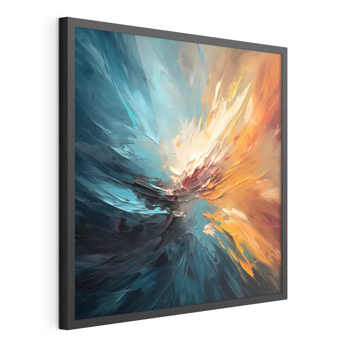 Poster Vortice astratto di colori f44042