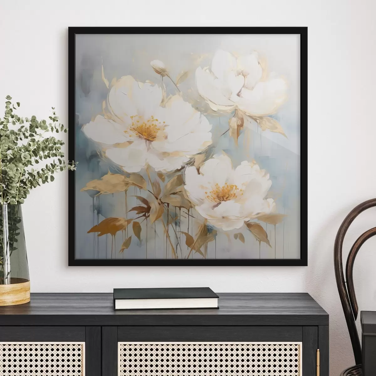 Poster Fiori di campo caldi su uno sfondo morbido f44047