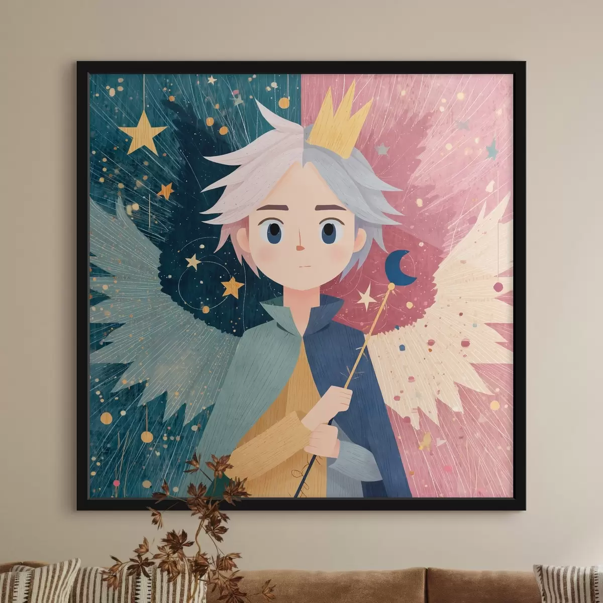 Poster La dualità nello stile del fantasy f44245