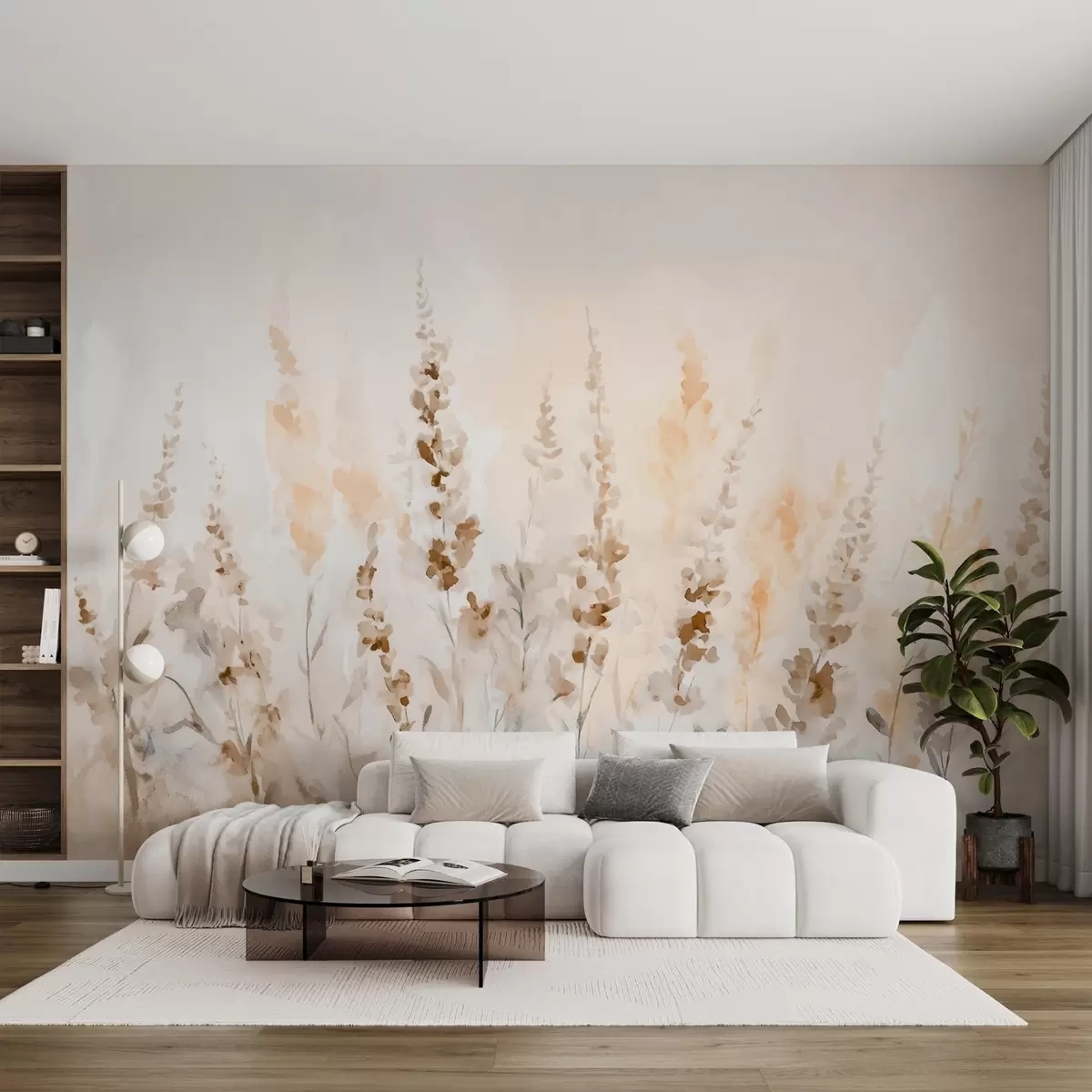 carta da parati Campo di lavanda vintage nr. w09069v2