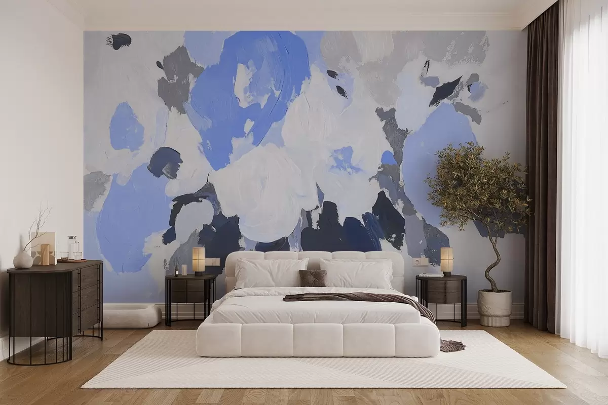 carta da parati Fiori astratti in acrilico nr. w09070v2