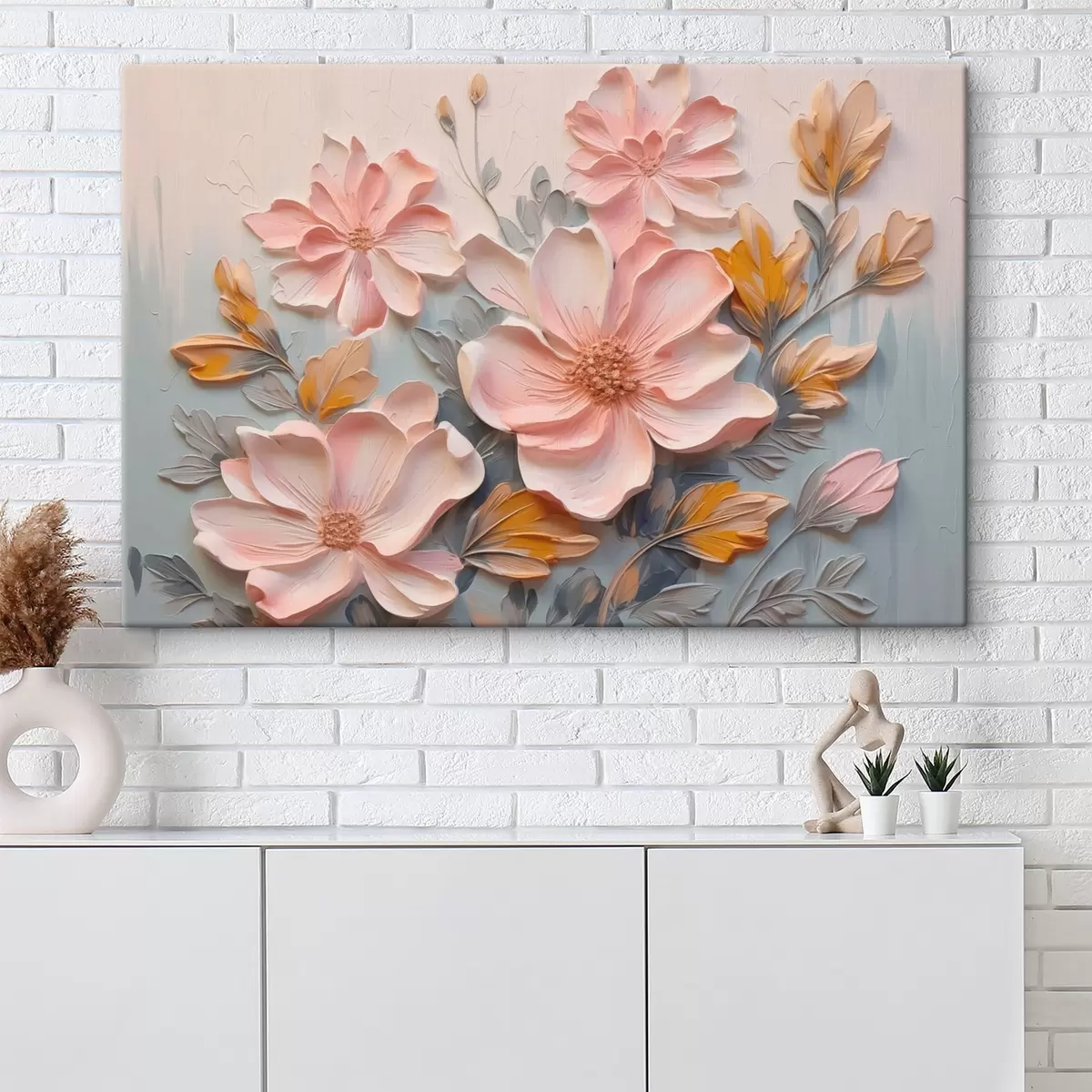 carta da parati Pittura a imitazione di fiori nr. s44289