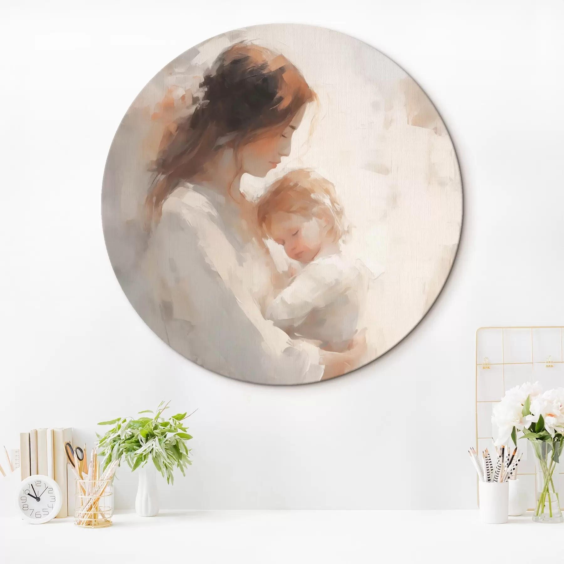 carta da parati Ragazza con bambino nr. r44285