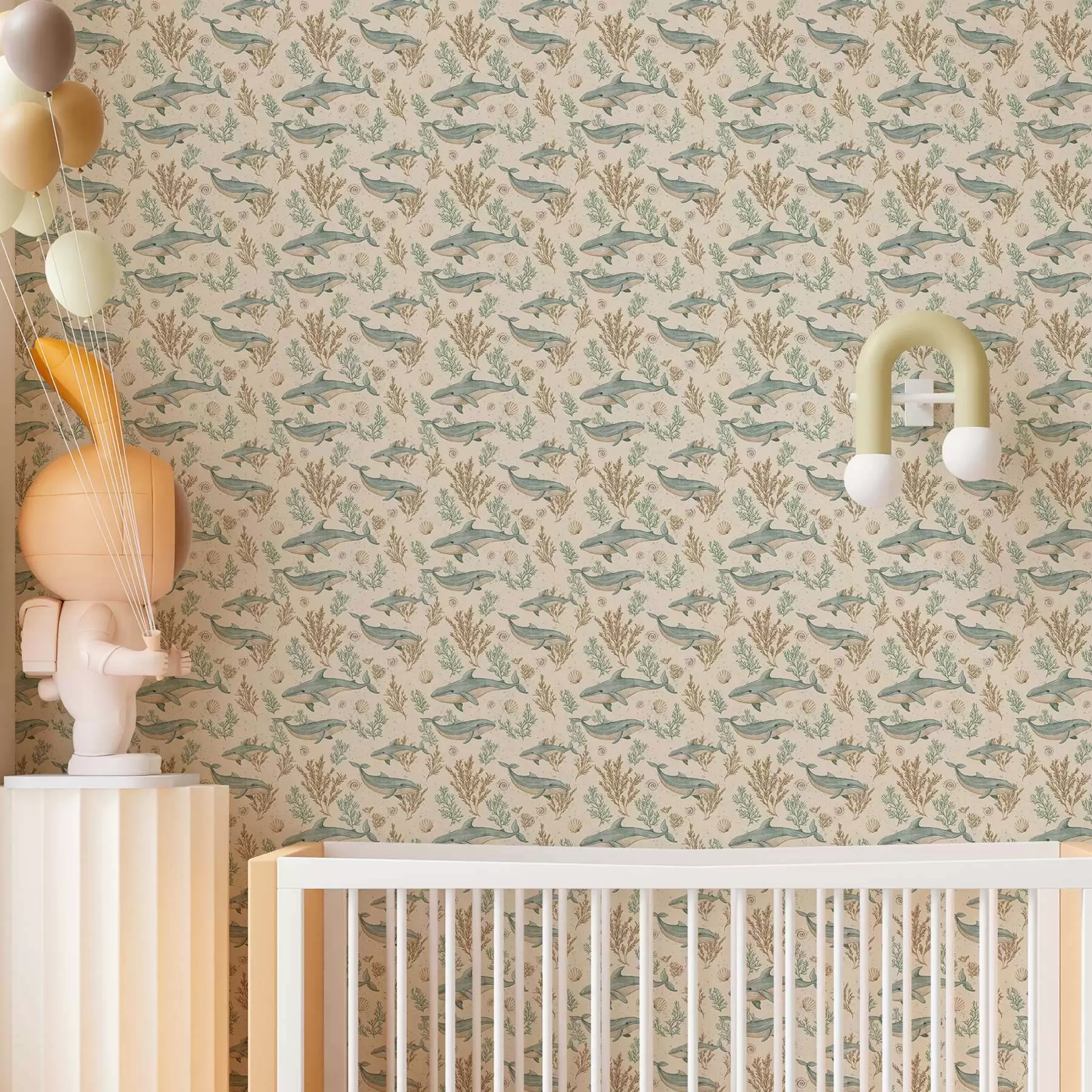 carta da parati Balene su sfondo bianco nr. a00117