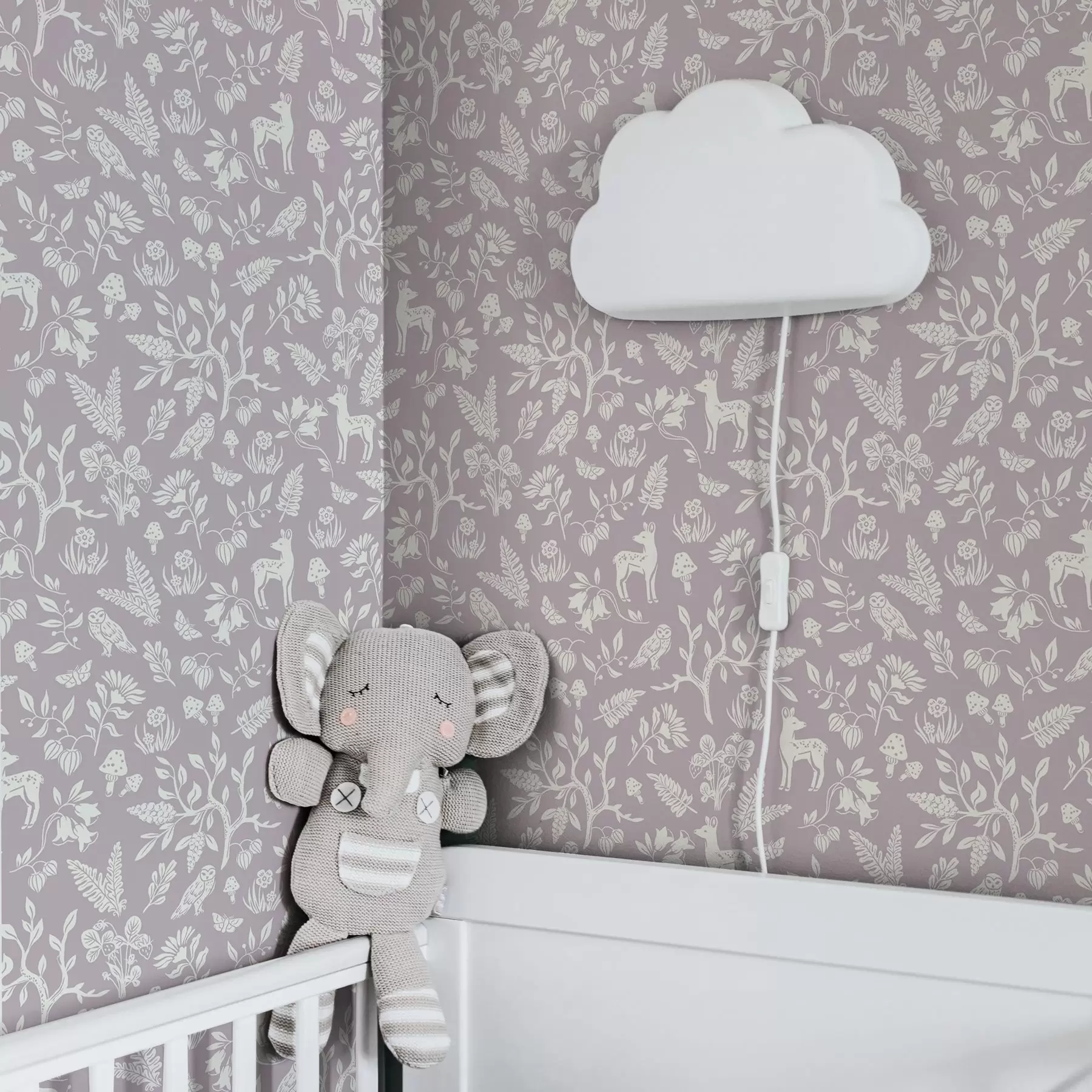 carta da parati Mini animali scandinavi con piante nr. a00149v1