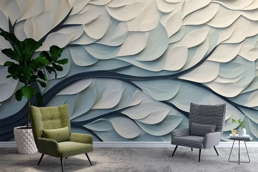 carta da parati Albero con foglie astratte nr. w03889