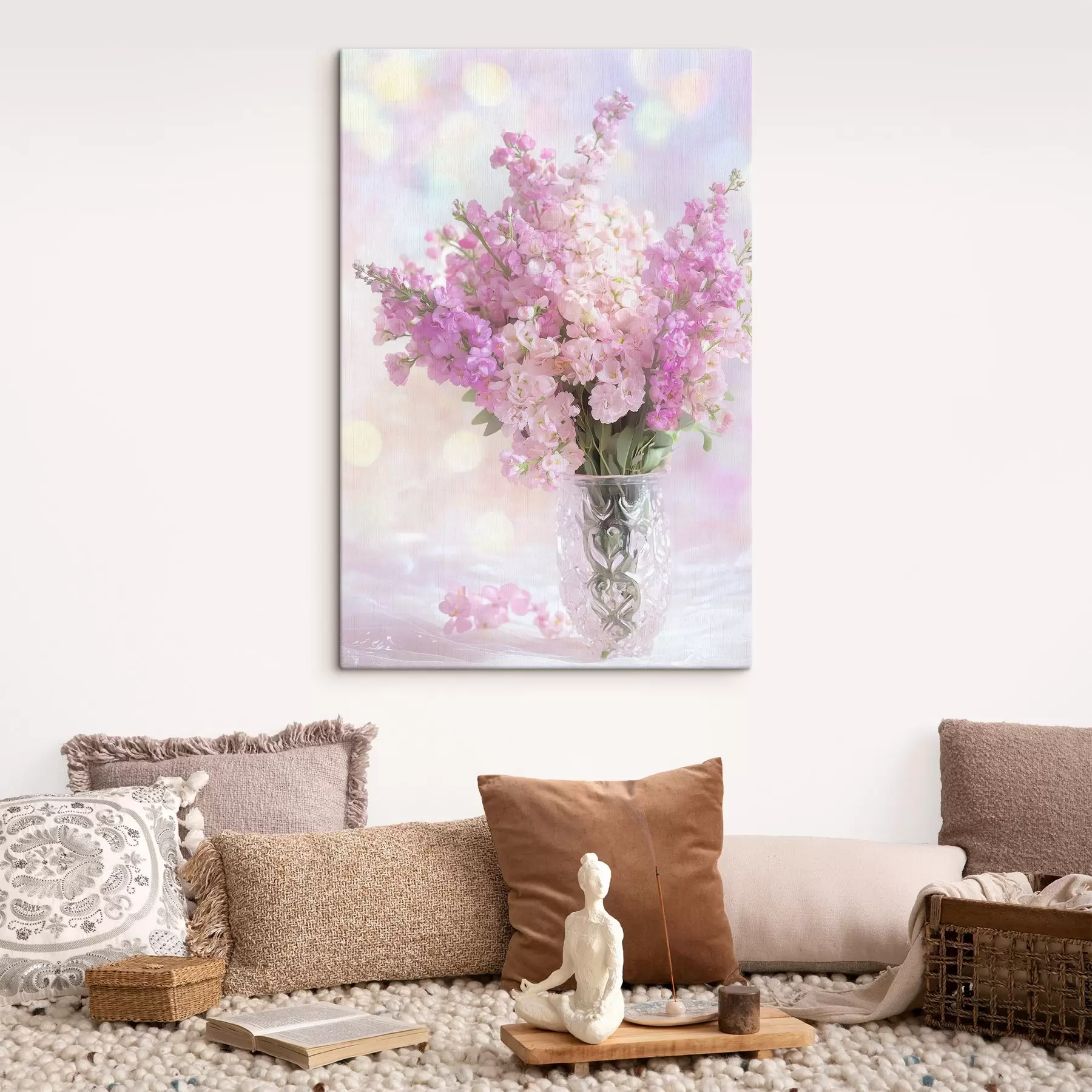 carta da parati Bouquet rosa in vaso nr. s44315