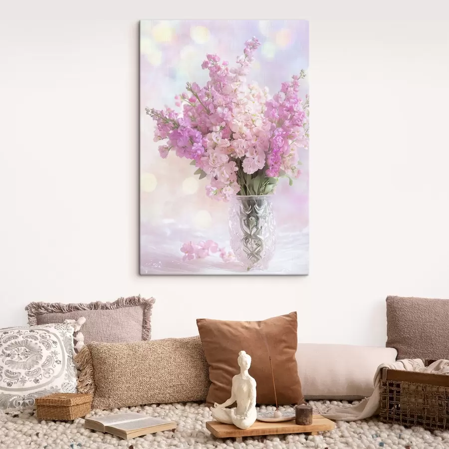 carta da parati Bouquet rosa in vaso nr. s44315