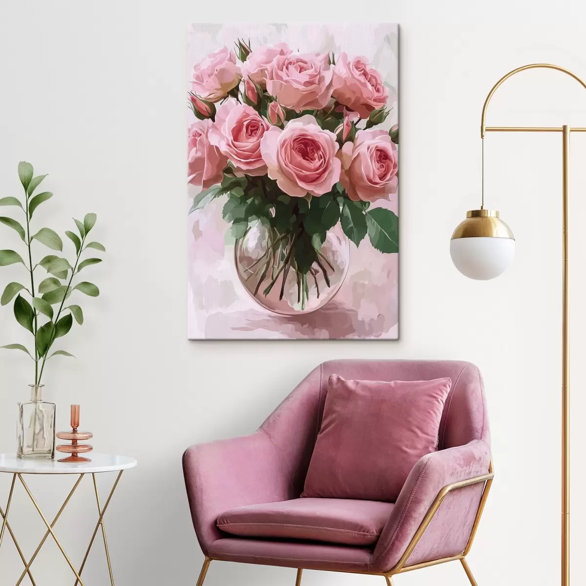 carta da parati Bouquet di fiori rosa nr. s44321