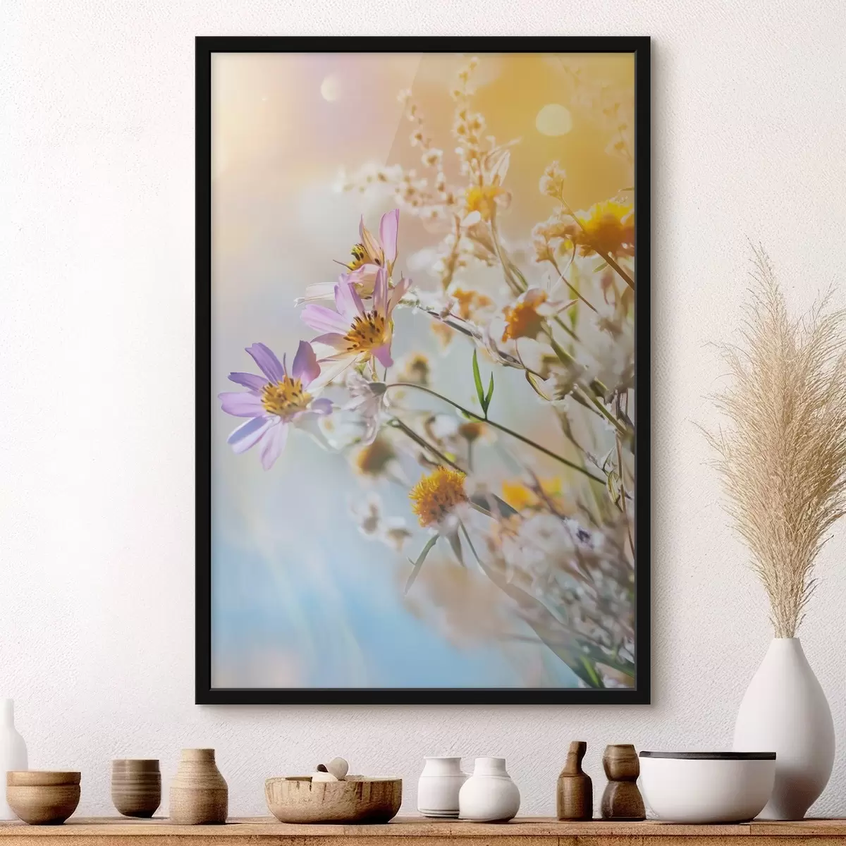 Poster Fiori di campo su uno sfondo luminoso f44314