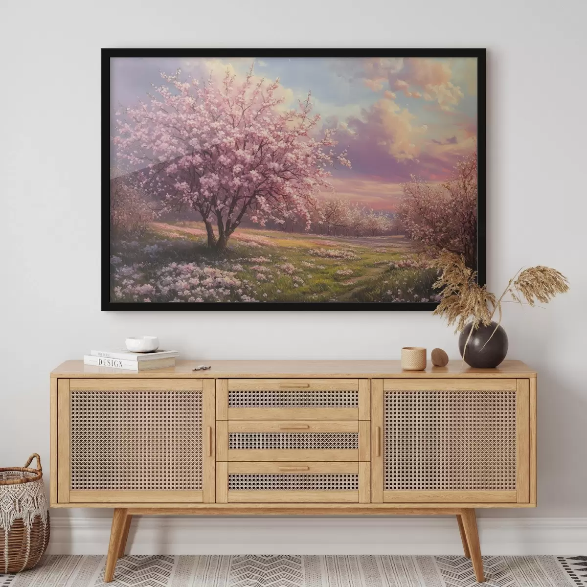 Poster Alberi rosa in fiore f44324