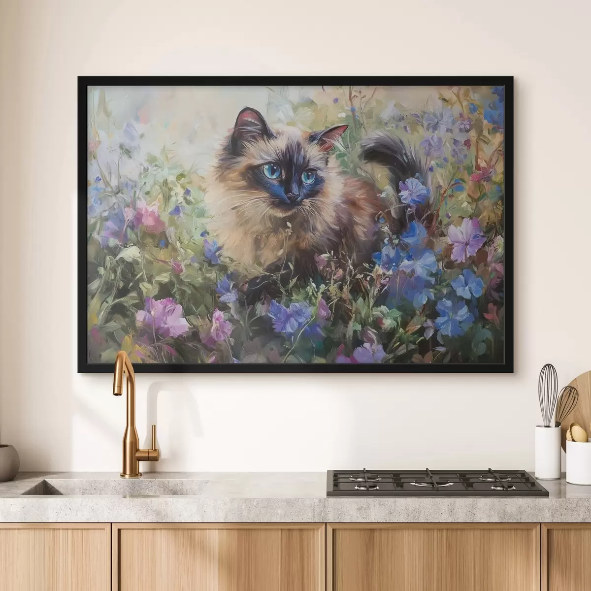 Poster Gattino tra i fiori f44331