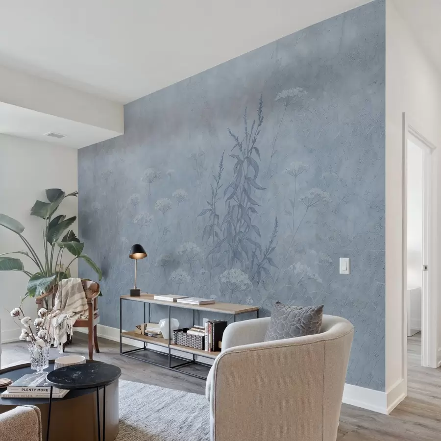 Carta da parati nature Campo acquerellato 