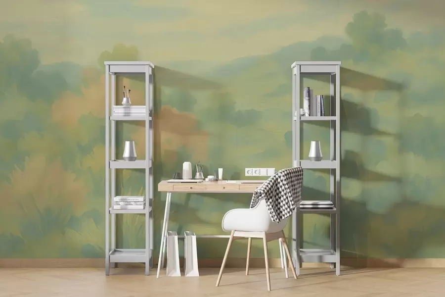 Carta da parati nature Campo delicato 