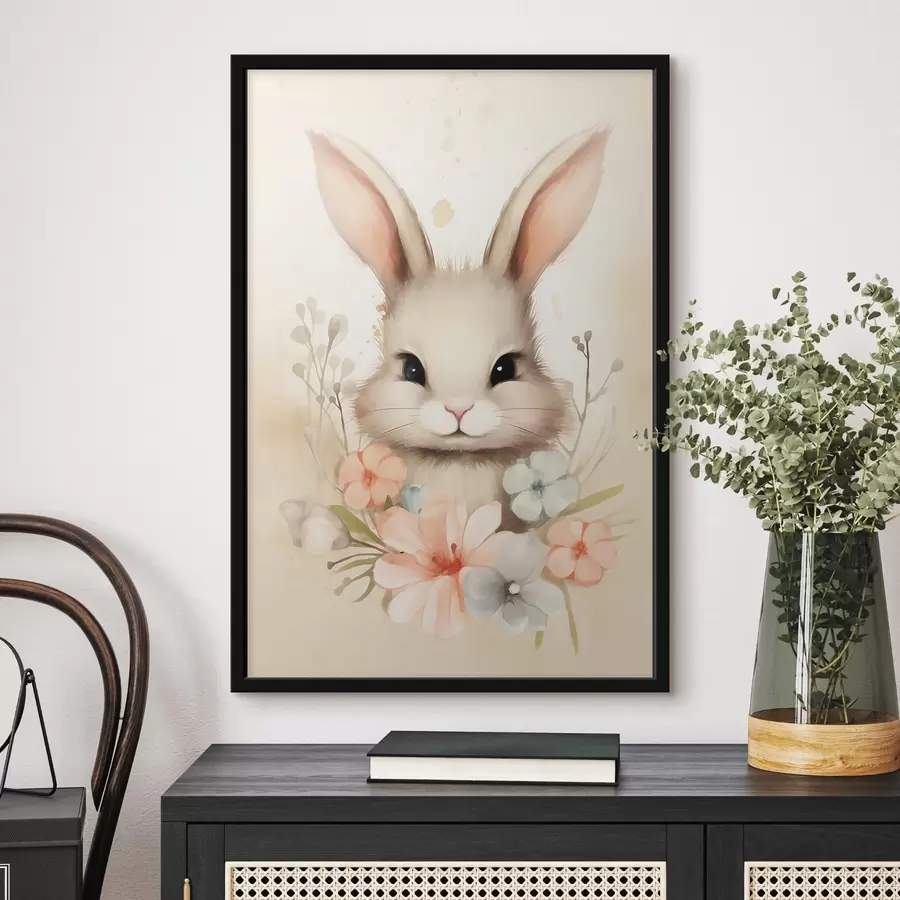 carta da parati Pysanka su un delicato sfondo blu nr. f44385