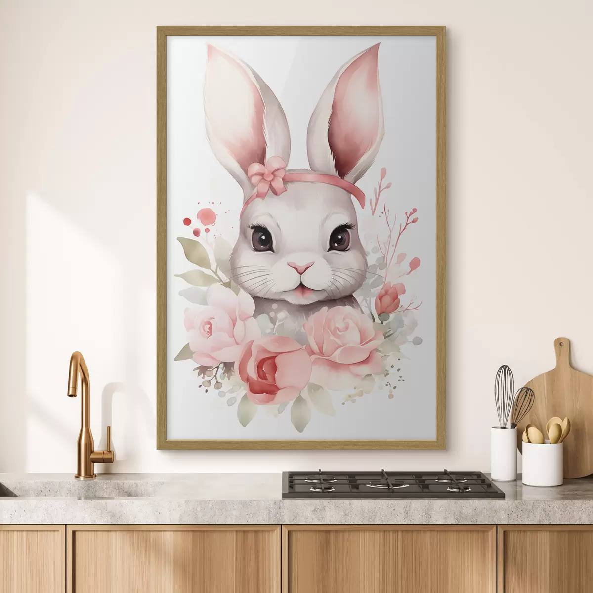 Poster Lepre acquerellata f44387