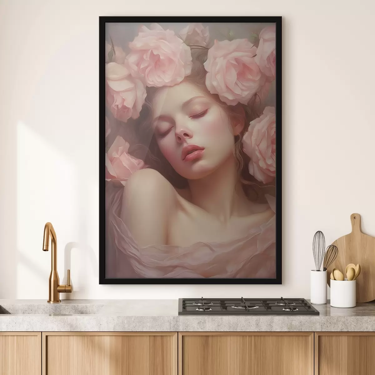 Poster Ragazza in fiori f44270