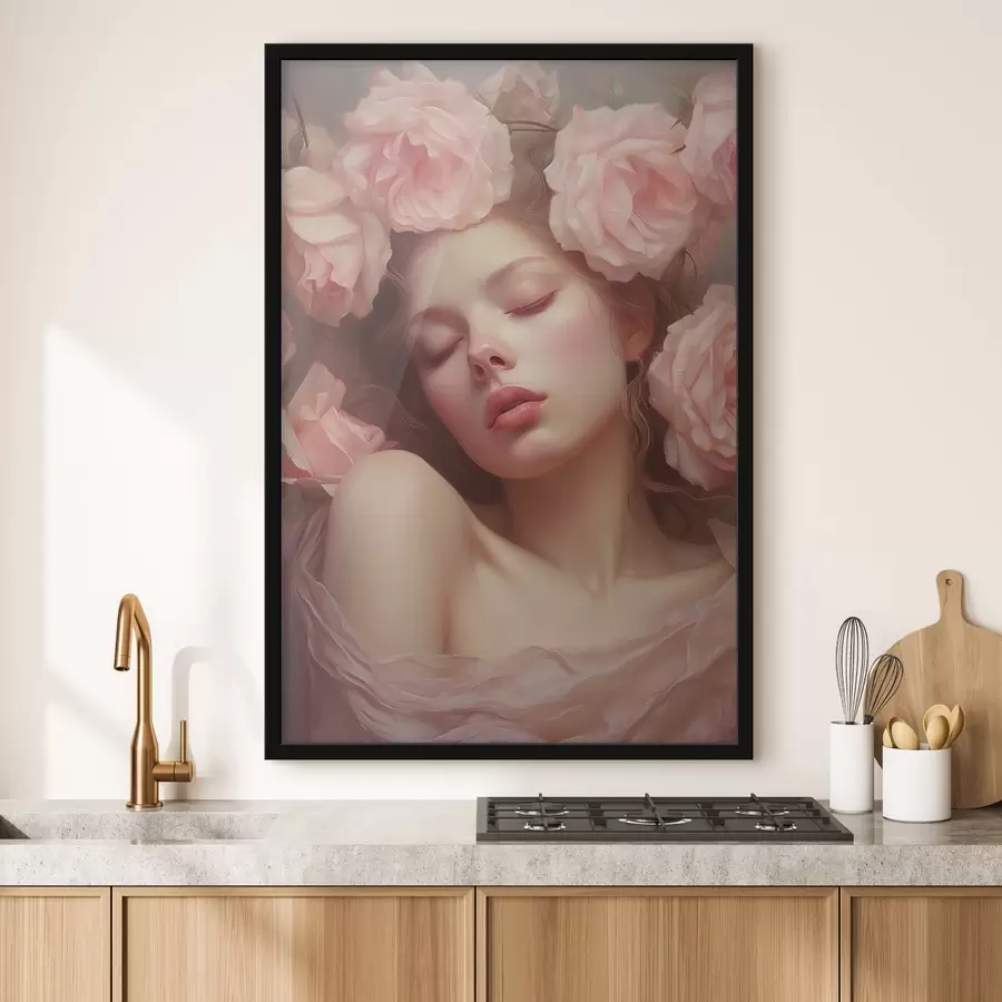 carta da parati Ragazza in fiori nr. f44270