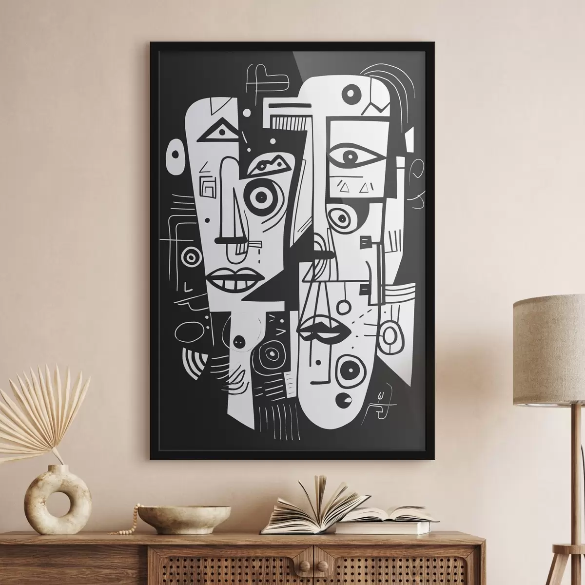 Poster Volto astratto f44275