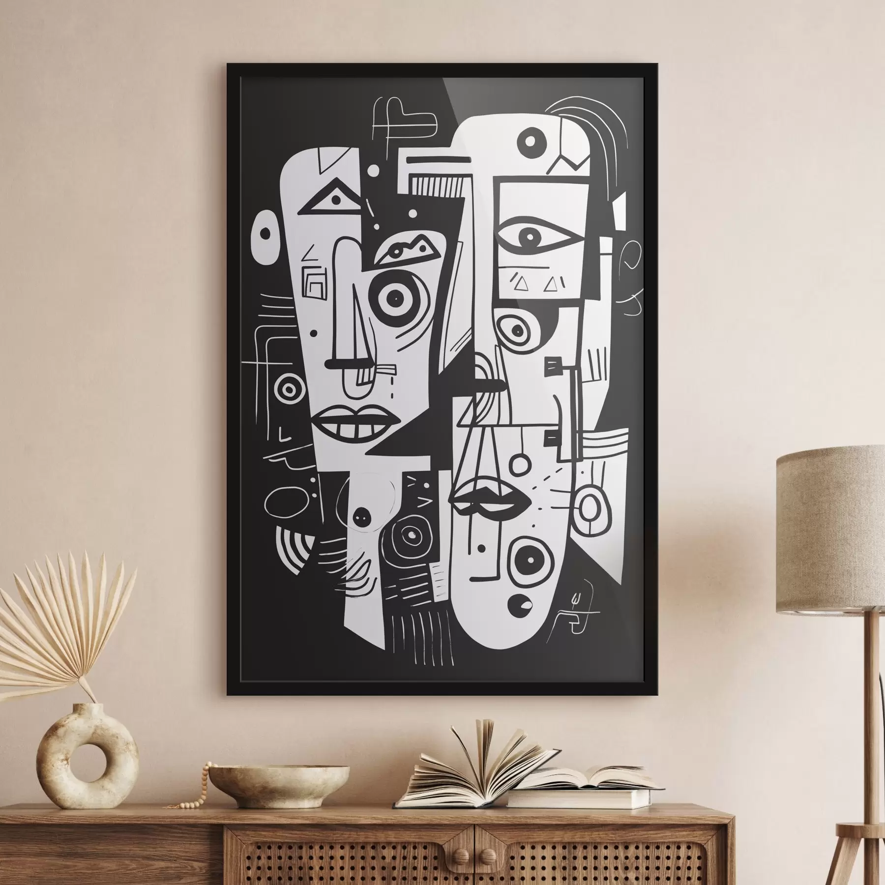 carta da parati Volto astratto nr. f44275