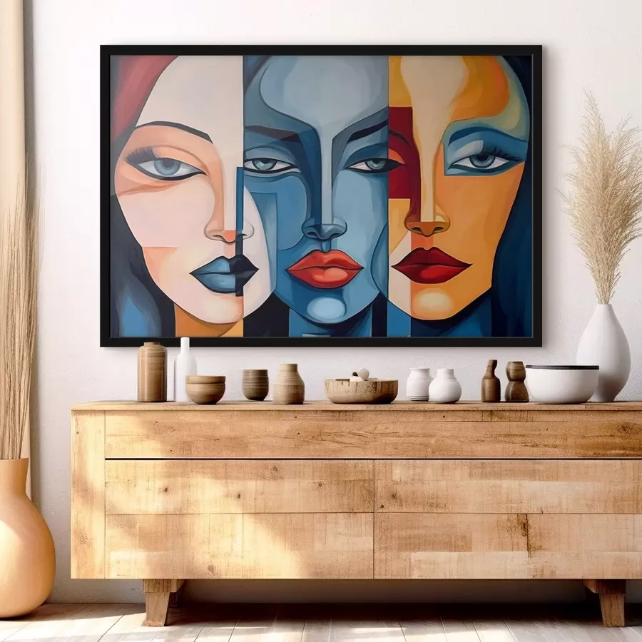 carta da parati Facce astratte nr. f44279