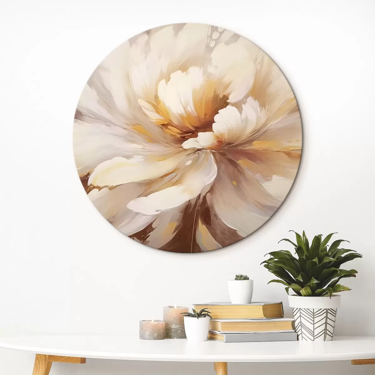 Quadri rotondi Fiore grande r44274