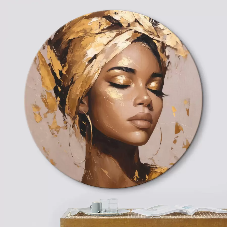 carta da parati Una bella donna elegante, che indossa una fascia per la testa nr. r44368