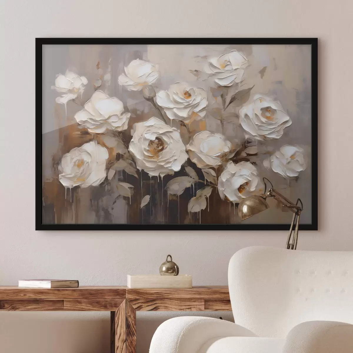 Poster Bouquet astratto di rose f44364