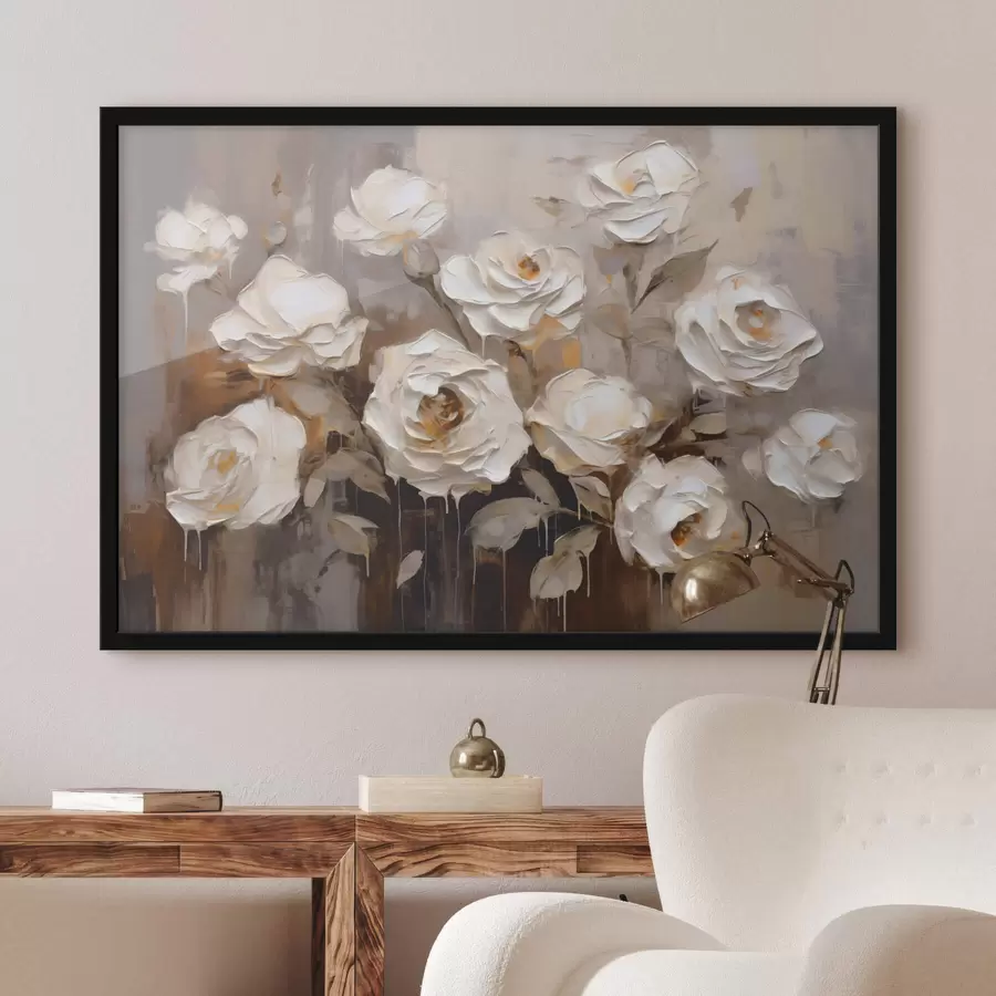 carta da parati Bouquet astratto di rose nr. f44364