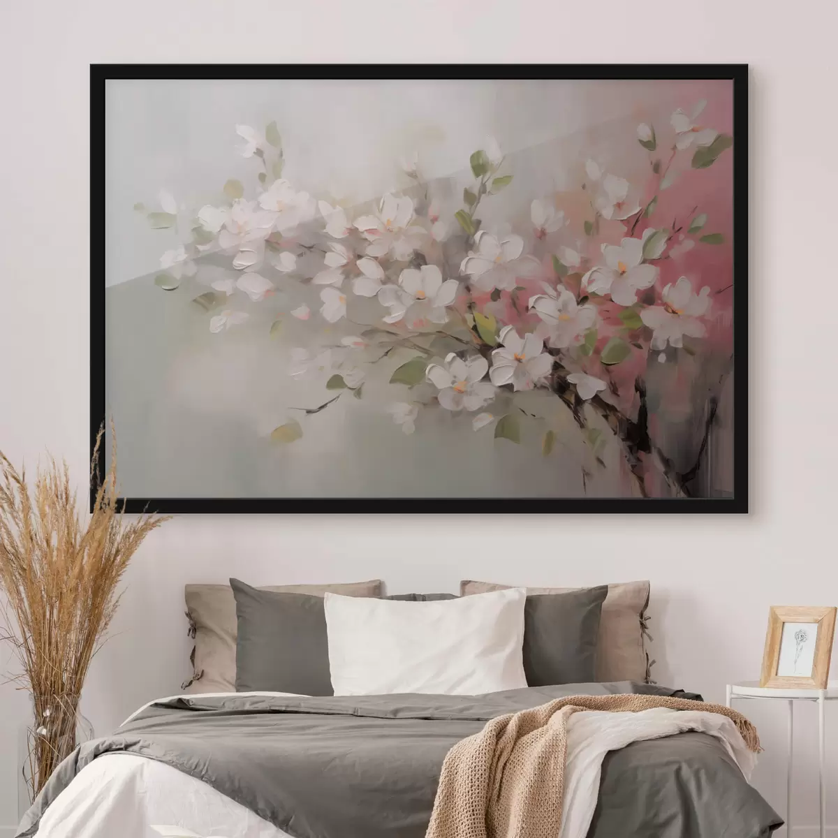 Poster Ramo astratto con fiori morbidi f44366