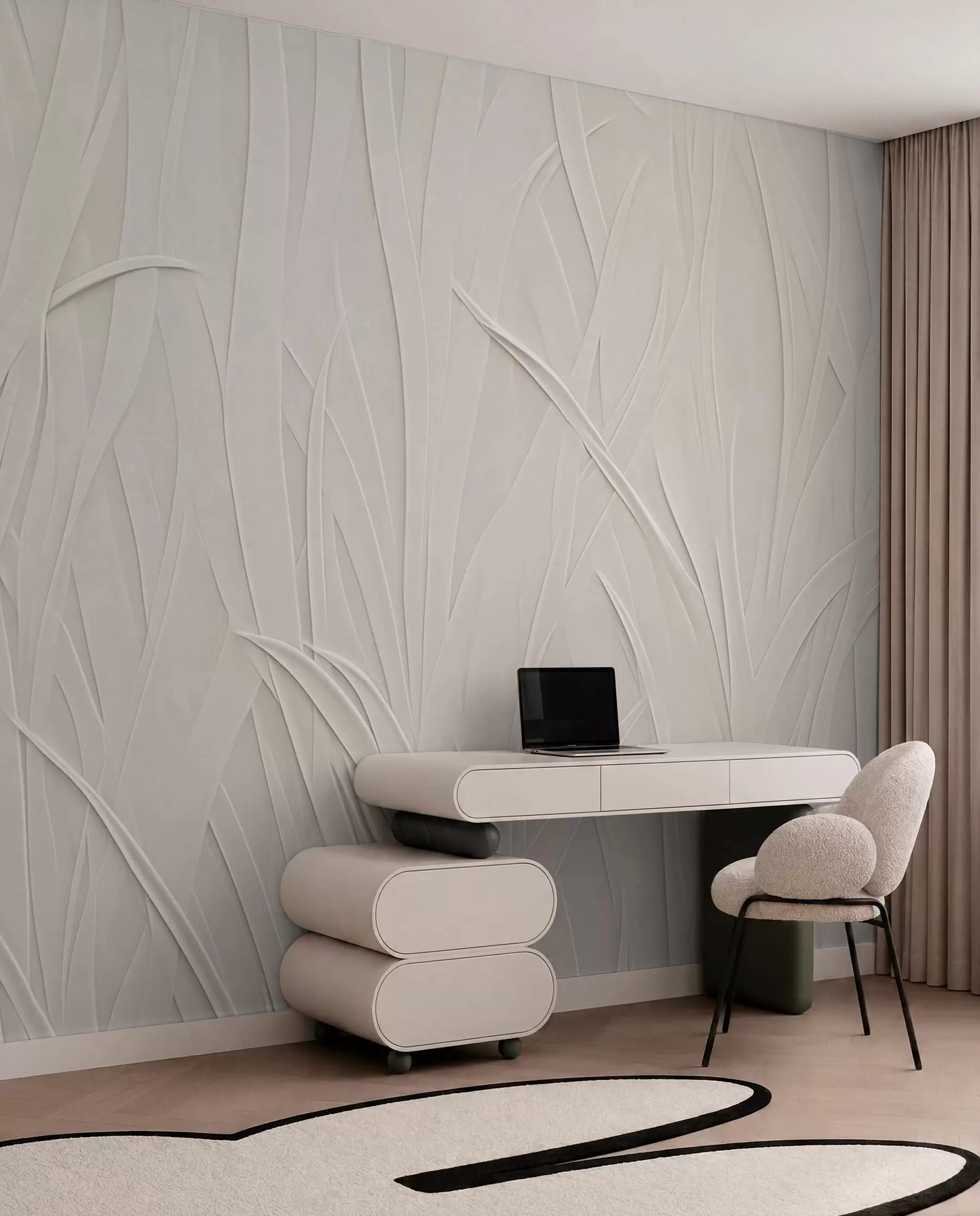 carta da parati Linee curve nr. w03985