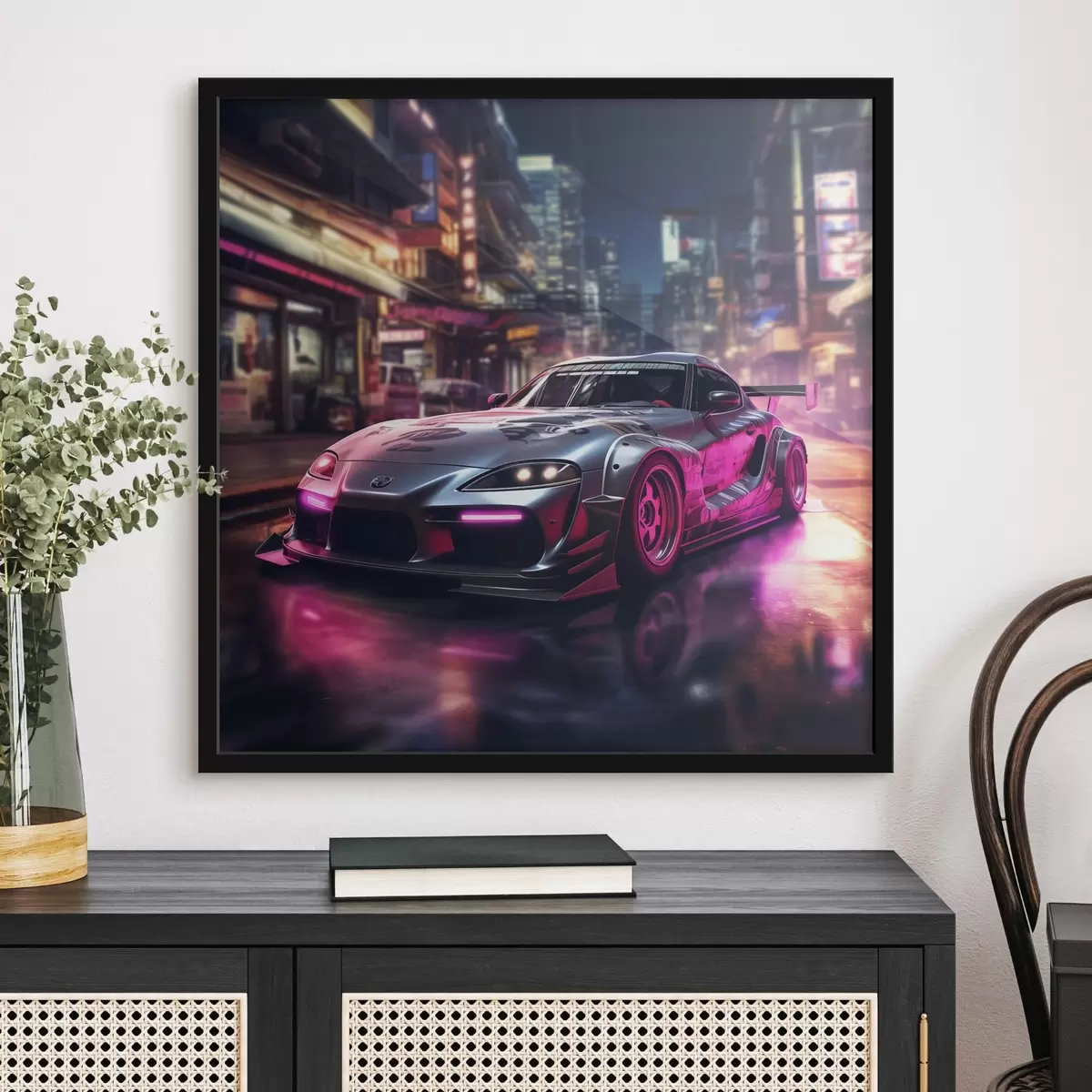 Poster Supra: L'evoluzione della velocità in una nebbia di neon f44343