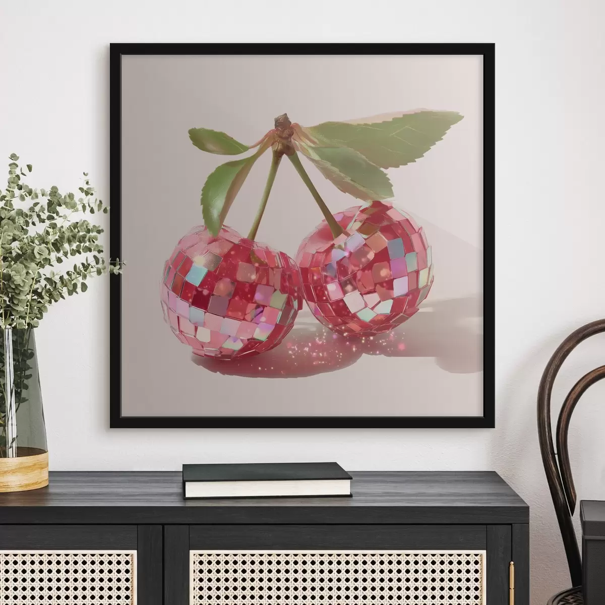 Poster Piccole ciliegie splendenti f44345