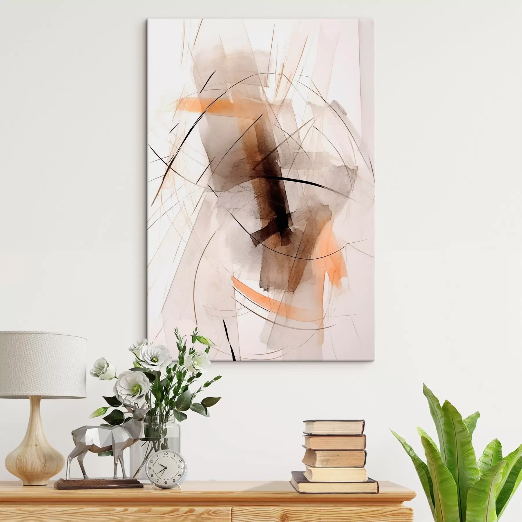 carta da parati Astrazione di linee e macchie nr. s44423