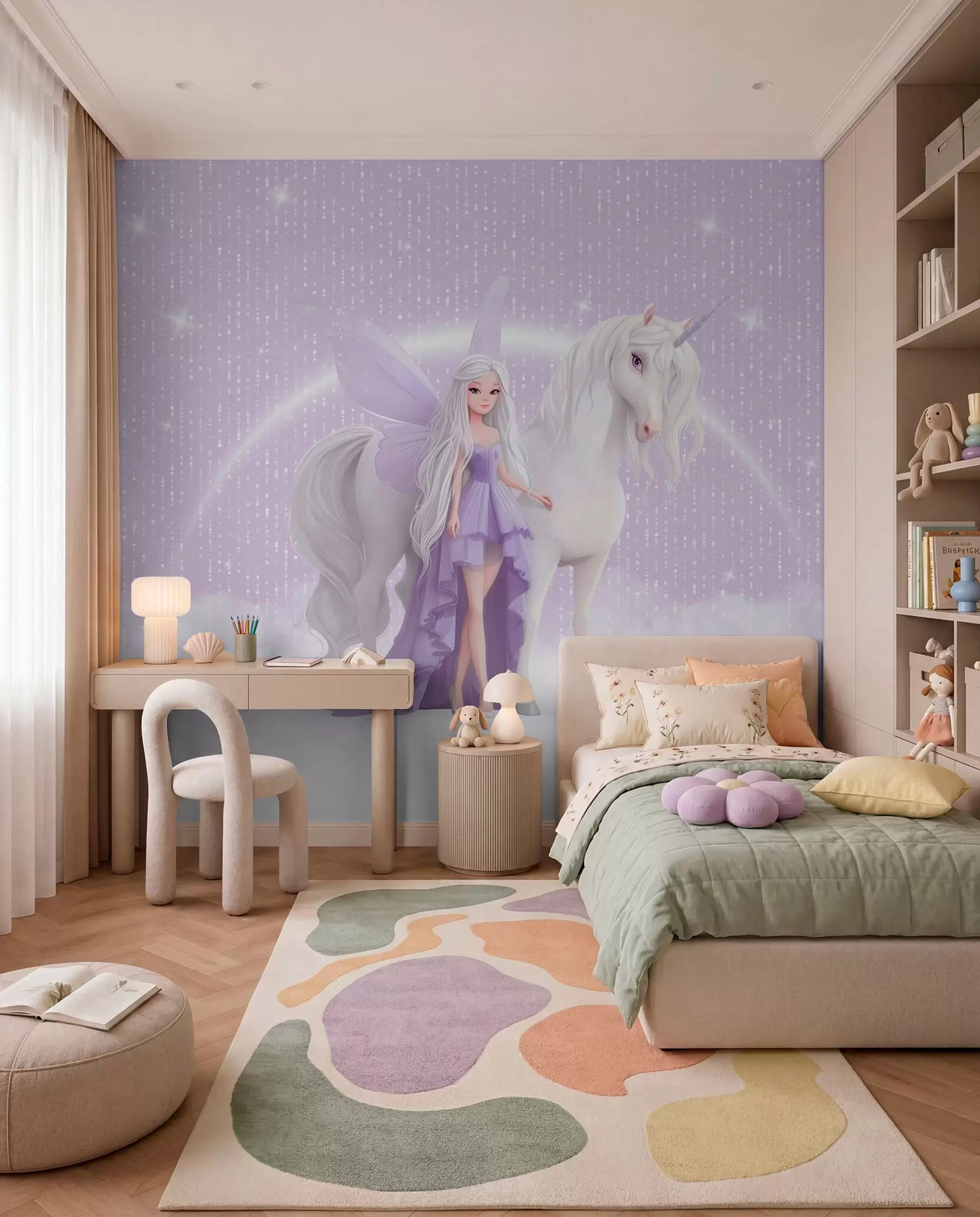 carta da parati Unicorno tra le stelle nr. w03527
