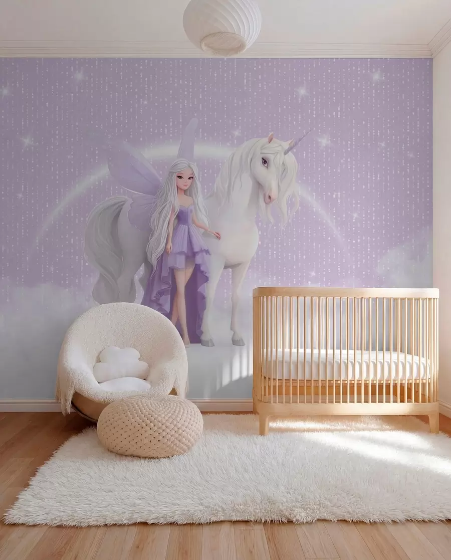 carta da parati Unicorno tra le stelle nr. w03527