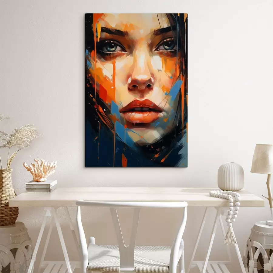 carta da parati Volto di donna con tratti luminosi nr. s44485