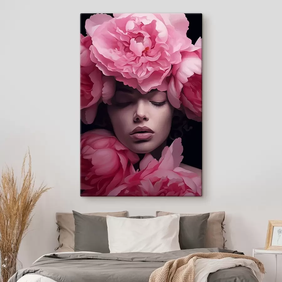 carta da parati Volto in petali nr. s44490